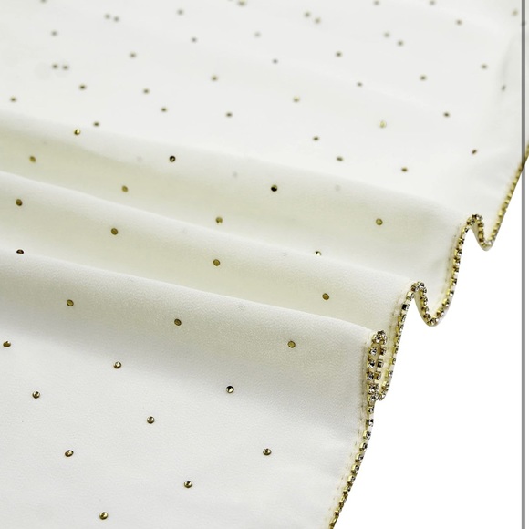 🌹LUXURY WOMENS HIJAB RHINESTONE SCARF ABAYA SCARF 🌹 - Picture 4 of 5